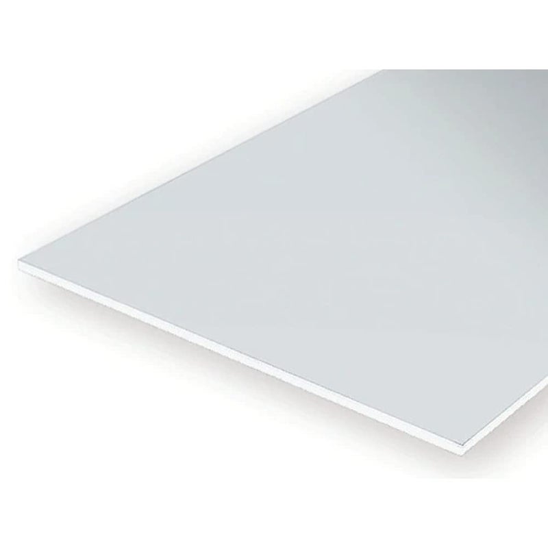evergreen 9008 White Polystyrene Sheet Set of 3 White - Image 1